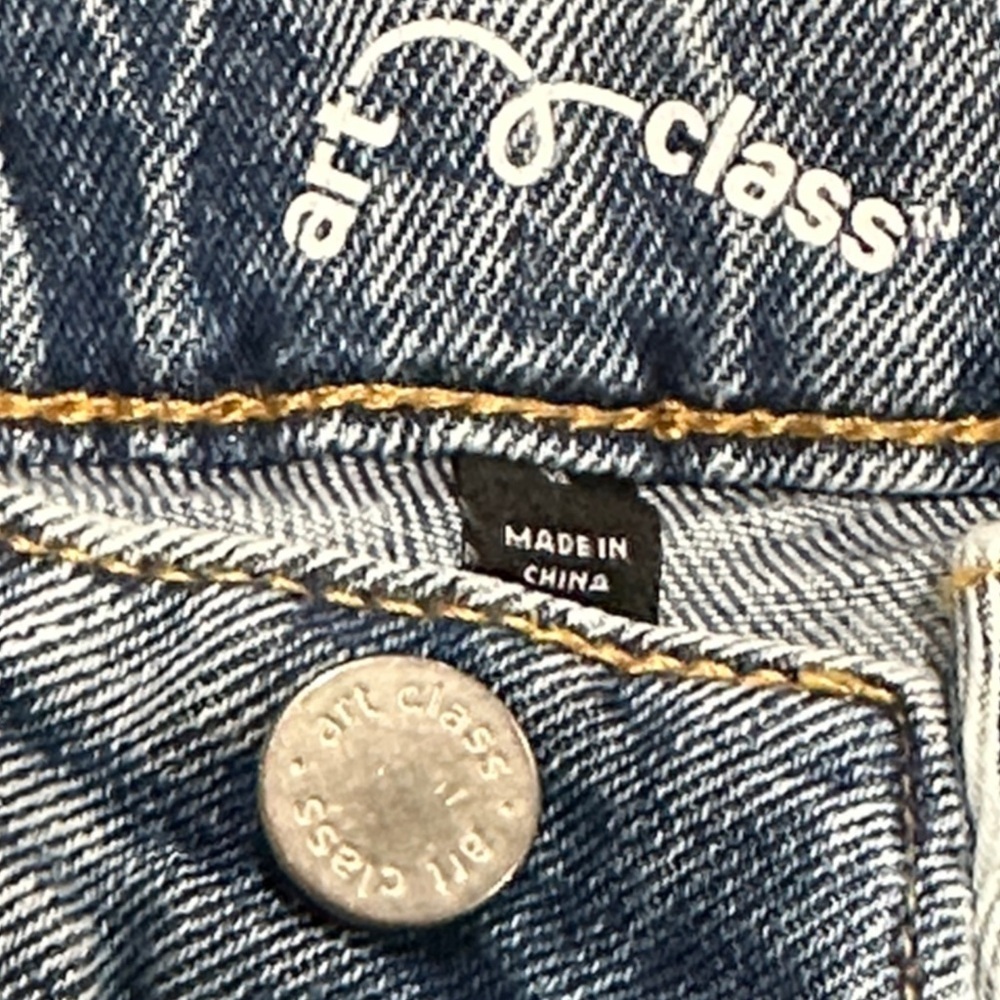 Art Class Blue Distressed Straight Leg Jeans - Picture 11 of 11